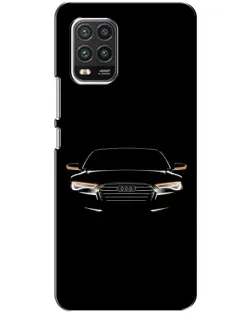 Чехол для Xiaomi Mi 10 Lite с картинкой «Audi — ночной контур»