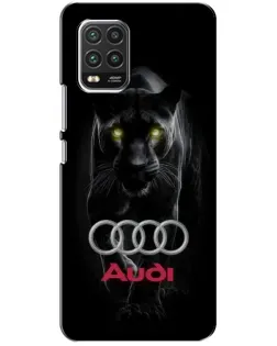 Чехол для Xiaomi Mi 10 Lite с картинкой «Пантера и Audi»