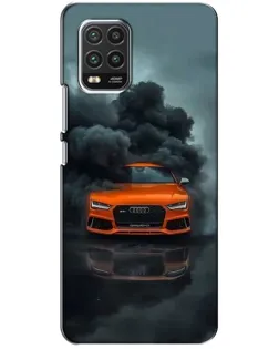 Чехол для Xiaomi Mi 10 Lite с картинкой «Audi в облаках дыма»
