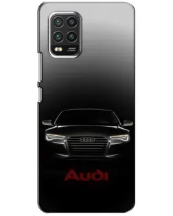 Чехол для Xiaomi Mi 10 Lite с картинкой «Audi — градиентный контур»