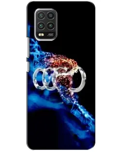 Чехол для Xiaomi Mi 10 Lite с картинкой «Энергия лого Audi»