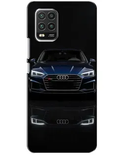 Чехол для Xiaomi Mi 10 Lite с картинкой «Audi — ночное отражение»