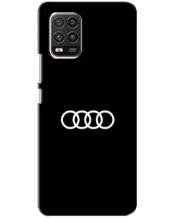 Чехол для Xiaomi Mi 10 Lite с картинкой «Audi White Logo»