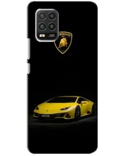 Чехол для Xiaomi Mi 10 Lite с картинкой «Lamborghini желтый акцент»