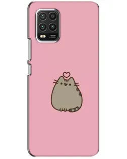 Чехол для Xiaomi Mi 10 Lite с картинкой «Pusheen сердце»