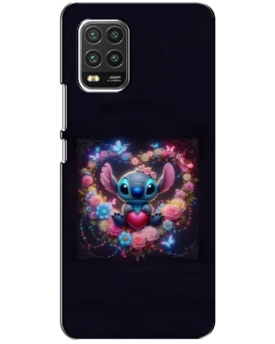 Чехол для Xiaomi Mi 10 Lite с картинкой «Stitch в цветах»