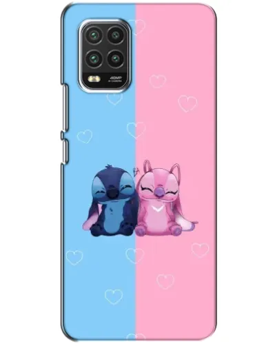 Чехол для Xiaomi Mi 10 Lite с картинкой «Stitch и Angel Love»
