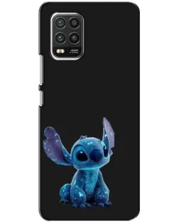 Чехол для Xiaomi Mi 10 Lite с картинкой «Стич на черном»