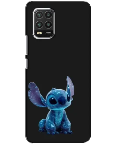 Чехол для Xiaomi Mi 10 Lite с картинкой «Стич на черном»