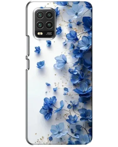 Чехол для Xiaomi Mi 10 Lite с картинкой «Голубой цветочный каскад» Чехол для Xiaomi Mi 10 Lite с картинкой «Голубой цветочный каскад»
