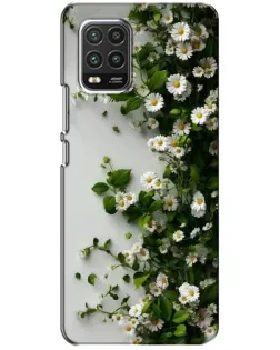 Чехол для Xiaomi Mi 10 Lite с картинкой «Ветка мелких белых цветов» Чехол для Xiaomi Mi 10 Lite с картинкой «Ветка мелких белых цветов»