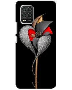 Чехол для Xiaomi Mi 10 Lite с картинкой «Серебряный фантазийный цветок» Чехол для Xiaomi Mi 10 Lite с картинкой «Серебряный фантазийный цветок»