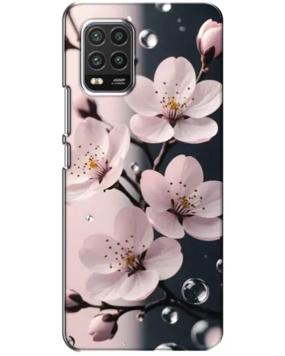 Чехол для Xiaomi Mi 10 Lite с картинкой «Нежная сакура и капли» Чехол для Xiaomi Mi 10 Lite с картинкой «Нежная сакура и капли»