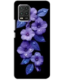 Чехол для Xiaomi Mi 10 Lite с картинкой «Фиолетовые цветы с росою» Чехол для Xiaomi Mi 10 Lite с картинкой «Фиолетовые цветы с росою»