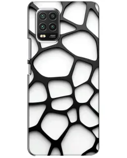 Чехол для Xiaomi Mi 10 Lite с картинкой «Белая объемная сетка» Чехол для Xiaomi Mi 10 Lite с картинкой «Белая объемная сетка»
