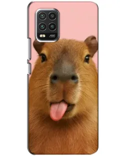 Чехол для Xiaomi Mi 10 Lite с картинкой «Капибара с языком» Чехол для Xiaomi Mi 10 Lite с картинкой «Капибара с языком»