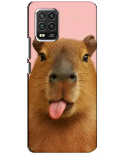 Чехол для Xiaomi Mi 10 Lite с картинкой «Капибара с языком» Чехол для Xiaomi Mi 10 Lite с картинкой «Капибара с языком»