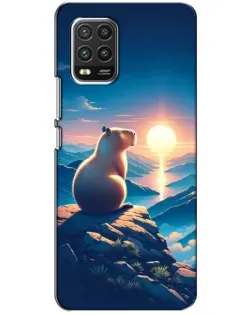 Чехол для Xiaomi Mi 10 Lite с картинкой «Закат солнца с капибарой» Чехол для Xiaomi Mi 10 Lite с картинкой «Закат солнца с капибарой»