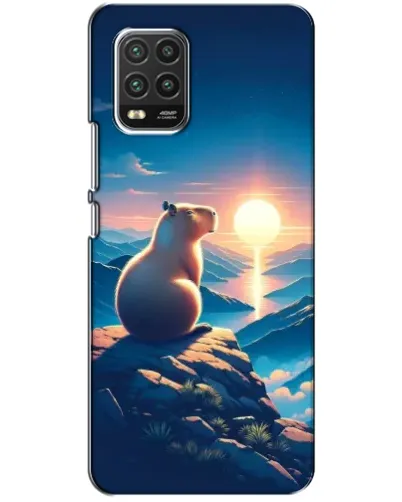 Чехол для Xiaomi Mi 10 Lite с картинкой «Закат солнца с капибарой» Чехол для Xiaomi Mi 10 Lite с картинкой «Закат солнца с капибарой»