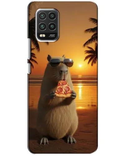 Чехол для Xiaomi Mi 10 Lite с картинкой «Капибара с пиццей» Чехол для Xiaomi Mi 10 Lite с картинкой «Капибара с пиццей»