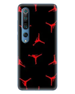 Чохол для Xiaomi Mi 10 Pro з картинкою «Jordan Red Pattern»