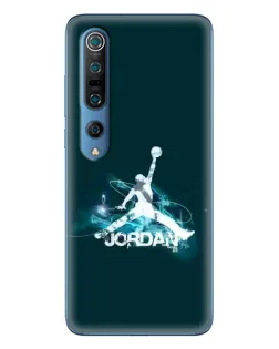 Чохол для Xiaomi Mi 10 Pro з картинкою «Jordan Blue Fire»