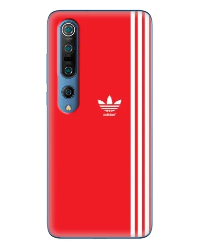 Чохол для Xiaomi Mi 10 Pro з картинкою «Червоний мінімалізм Adidas»