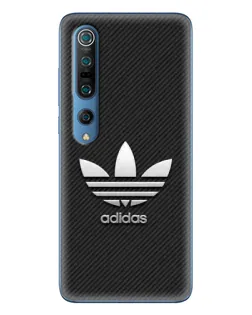 Чохол для Xiaomi Mi 10 Pro з картинкою «Adidas Карбонова текстура»