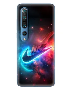 Чехол для Xiaomi Mi 10 Pro с картинкой «Огненный логотип Nike»