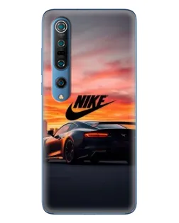 Чехол для Xiaomi Mi 10 Pro с картинкой «Nike и суперкар»