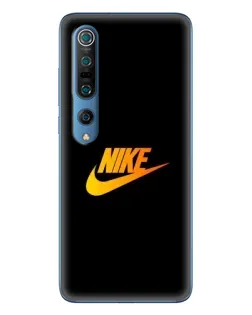 Чехол для Xiaomi Mi 10 Pro с картинкой «Золотой логотип Nike»