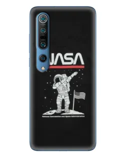 Чехол для Xiaomi Mi 10 Pro с картинкой «NASA — шагаем по Луне»