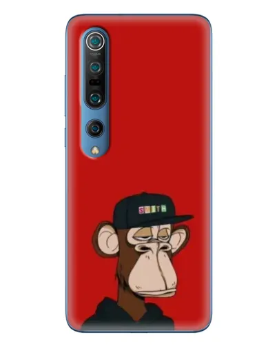 Чохол для Xiaomi Mi 10 Pro з картинкою «Bored Ape — червоний фон»