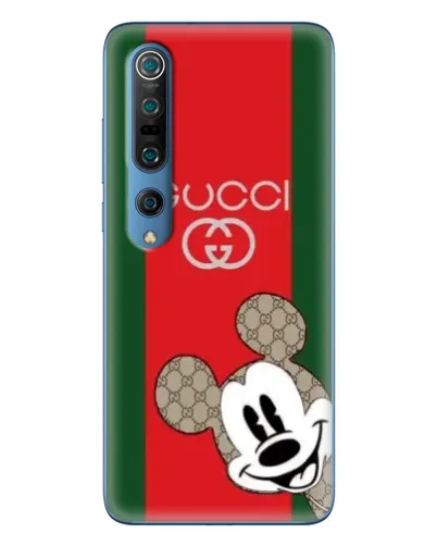 Чехол для Xiaomi Mi 10 Pro с картинкой «Gucci — полосы и Микки»