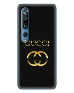 Чехол для Xiaomi Mi 10 Pro с картинкой «Золотой логотип Gucci»