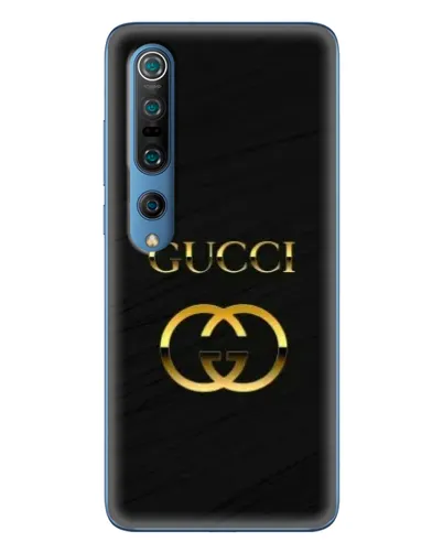 Чехол для Xiaomi Mi 10 Pro с картинкой «Золотой логотип Gucci»