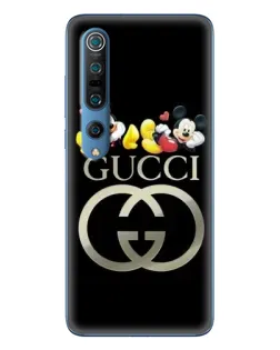 Чехол для Xiaomi Mi 10 Pro с картинкой «Gucci — герои Disney»