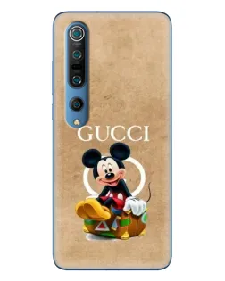 Чехол для Xiaomi Mi 10 Pro с картинкой «Микки Маус Gucci — крафт»
