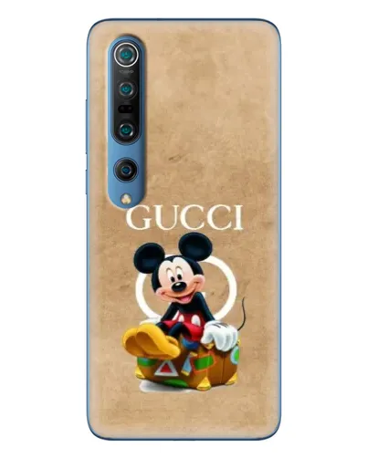 Чехол для Xiaomi Mi 10 Pro с картинкой «Микки Маус Gucci — крафт»