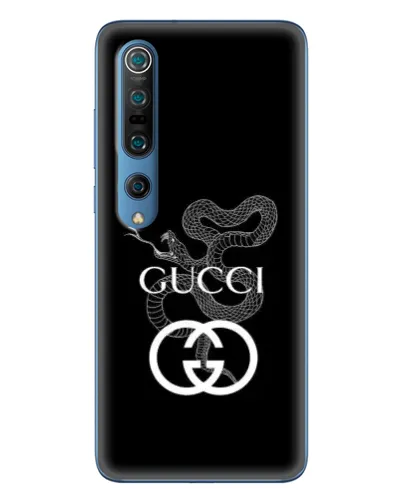 Чехол для Xiaomi Mi 10 Pro с картинкой «Gucci — серебряная змея»