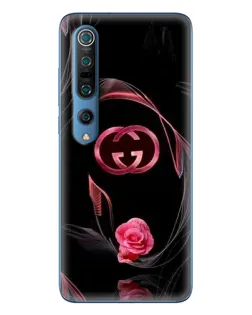 Чехол для Xiaomi Mi 10 Pro с картинкой «Gucci — неоновая роза»