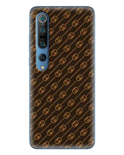 Чехол для Xiaomi Mi 10 Pro с картинкой «Gucci — золотые диагонали»