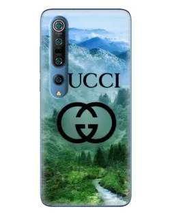 Чехол для Xiaomi Mi 10 Pro с картинкой «Gucci — горный пейзаж»