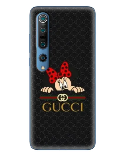 Чехол для Xiaomi Mi 10 Pro с картинкой «Минни Маус Gucci — черный»