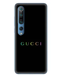 Чохол для Xiaomi Mi 10 Pro з картинкою «Gucci — неоновий мінімалізм»