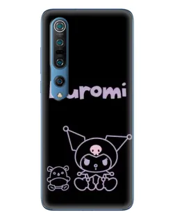 Чохол для Xiaomi Mi 10 Pro з картинкою «Kuromi — чорний мінімалізм»