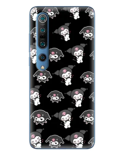 Чохол для Xiaomi Mi 10 Pro з картинкою «Чорний паттерн Kuromi»