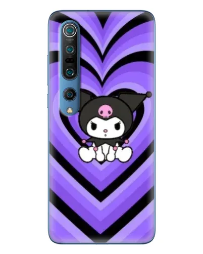 Чохол для Xiaomi Mi 10 Pro з картинкою «Kuromi та фіолетові серця»