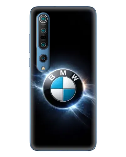 Чехол для Xiaomi Mi 10 Pro с картинкой «BMW — неоновое сияние»