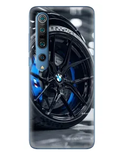 Чехол для Xiaomi Mi 10 Pro с картинкой «Колесо BMW вблизи»